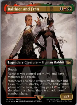 Balthier and Fran (0319) (Borderless) 319 - FINAL FANTASY NM - MTG TCG - Image 1