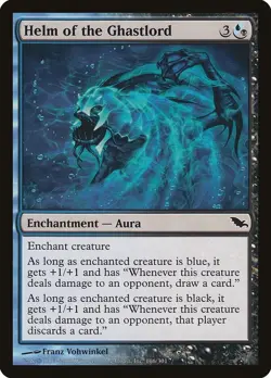 Helm of the Ghastlord #166 Shadowmoor MTG Magic the Gathering NM/LP 166/315 - Image 1