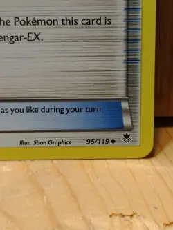Pokemon Card 2014 TRAINER: Gengar Spirit Link 95/119 - Image 3