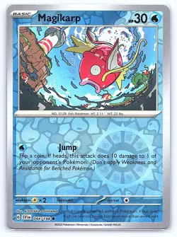 Magikarp 044/198 Common Scarlet & Violet Pokemon Reverse Holo Near Mint - Image 1