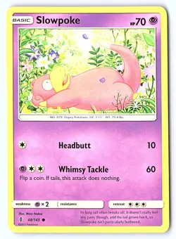 Slowpoke 48/145 Common Guardians Rising Pokemon Lightly Played - Image 1