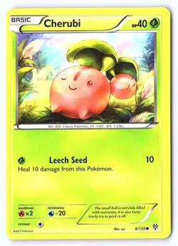 Cherubi 6/135 Common Plasma Storm Pokemon Lightly Played - Image 1
