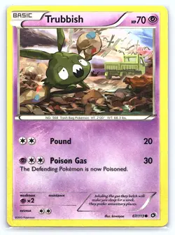 Trubbish 67/113 Common Legendary Treasures Pokemon Lightly Played - Image 1