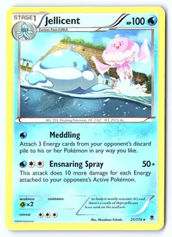 Jellicent 21/119 Rare Phantom Forces Pokemon Lightly Played - Image 1