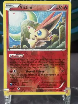 Pokemon Victini Legendary Treasures #23/113 Rare Reverse Holo LP - Image 1