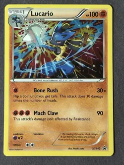 Pokemon Lucario XY Promos #140 Promo Holo Near Mint - Image 2
