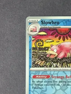 Pokemon Slowbro Scarlet and Violet Base Set #043/198 Rare Reverse Holo NM - Image 3