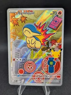 Cyndaquil 047 Series 2 First Partner Illustration Collection Pokemon Promo NM - Image 1