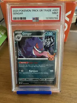 2024 GENGAR POKEMON TRICK OR TRADE 057 - PSA 9 - Image 1