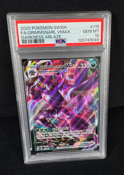 Pokemon Grimmsnarl VMAX 2020 Darkness Ablaze #115 SWSH PSA 10 GEM MINT TCG - Image 1