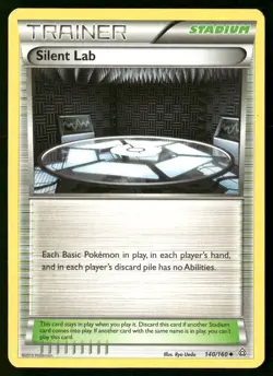Silent Lab 140/160 Uncommon Primal Clash Pokemon Heavily Played - Image 1
