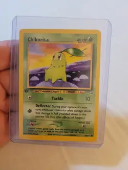 Pokemon TCG: Chikorita 53/111, Neo Genesis, 1st EDITION, English, LP - Image 1