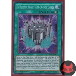 Yugioh The Phantom Knights' Rank-Up-Magic Launch INOV-EN054 Super Rare 1st Ed NM - Image 1