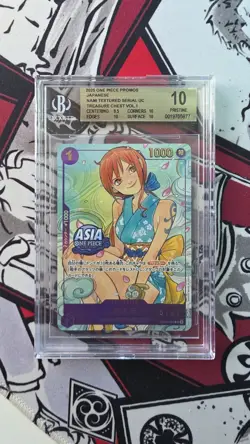 2025 ONE PIECE PROMOS JPN, TREASURE CHEST VOL. 1 NAMI TEXTURED SERIAL UC BGS 10 - Image 1