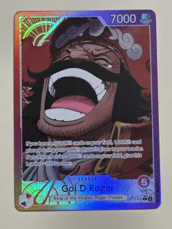 One Piece TCG Gol D. Roger OP13-003 L AR Alt Art Leader English - Image 1
