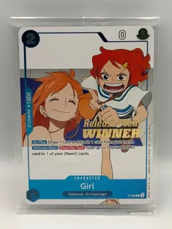 Girl P-096 Release Event Winner One Piece Card NM ENG - Image 1