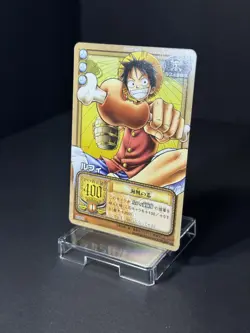 One Piece Card Old Back Carddass Tournament Limited Luffy Promo BN-11 NM - Image 3