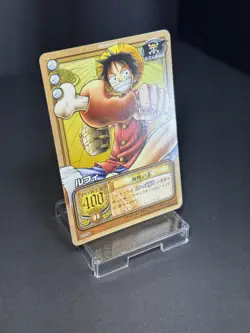 One Piece Card Old Back Carddass Tournament Limited Luffy Promo BN-11 NM - Image 4