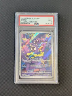 Gastly #177 PSA 9 MINT Pokemon TCG 2024 Illustration Rare Card IR - Image 1
