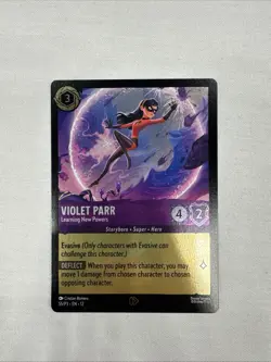Disney Lorcana Violet Parr Learning New Powers Promo Foil 55/P3 Wild Unknown DLC - Image 1