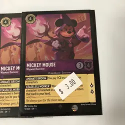 Foil Mickey Mouse Wayward Sorcerer First Chapter Disney Lorcana Playset 4x x4 - Image 1