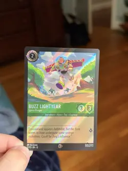 Disney Lorcana Buzz Lightyear Space Ranger 57/P3 Foil Super Rare Emerald EN - Image 1