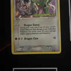 Pokemon TCG Rayquaza Emerald Holo Rare Card 9/106 Stamped LP-MP - Image 4