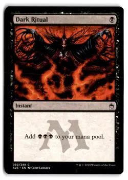 Dark Ritual - NM Near Mint - A25 Masters 25 #82 - MTG Magic the Gathering Card - Image 1