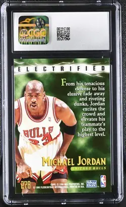 1996-97 SkyBox Premium Electrified Michael Jordan #278 CGC 9 High-Grade MJ HOF. - Image 2