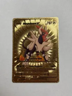 Houndoom V 787 HP Llama Vengativa Gold Foil Fan Art Display Card NM - Image 1