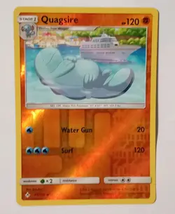 POKEMON CARD QUAGSIRE REVERSE HOLO CARD 97/214 LIGHT PLAY 2019 - Image 1