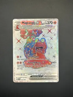 191/167 Magcargo ex Ultra Rare Twilight Masquerade Pokemon Card NM - Image 1
