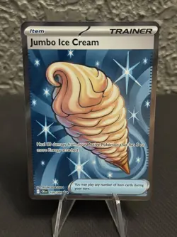 Jumbo Ice Cream 2026 Pokemon Chaos Rising Ultra Rare Trainer Card 109/086 NM+ - Image 1