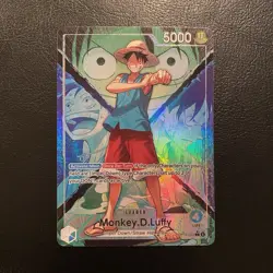 One Piece Card Game Monkey D. Luffy Leader OP16-022 ALT ART Holo English - Image 1
