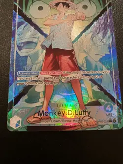 One Piece Card Game Monkey D. Luffy Leader OP16-022 ALT ART Holo English - Image 3