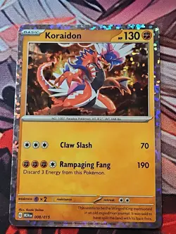 Pokemon Koraidon M24en 008/015 McDonald's Promo Holo Card NM - Image 1