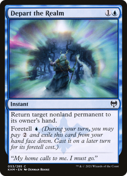 x4 Depart the Realm KHM MTG Kaldheim 53/285 COMMON M/NM 4x - Image 1