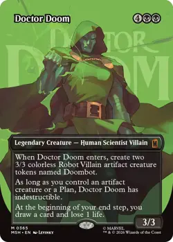1x Doctor Doom (365) - Borderless MTG - Marvel Super Heroes - NM-Mint - Image 1