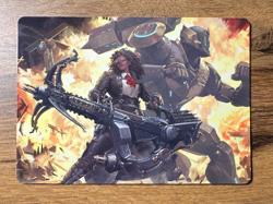 Magic MTG Final Fantasy Machinist's Arsenal 2/53 Art Series Gold Stamp Signature - Image 1