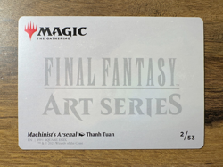 Magic MTG Final Fantasy Machinist's Arsenal 2/53 Art Series Gold Stamp Signature - Image 2