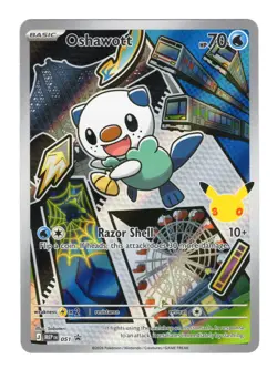 Pokemon TCG First Partner Illustration Collection Series 2 Oshawott #051 PROMO - Image 1