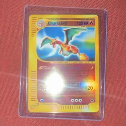 Pokemon TCG Charizard Expedition Base Set Holo Rare 6/165 2002 120 HP English - Image 1