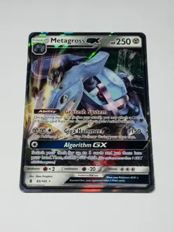 Metagross GX 85/145 SM Guardians Rising Full Art Ultra Rare Pokemon Card LP/MP - Image 1