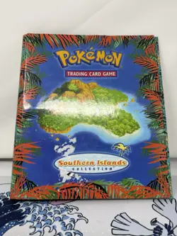 Pokemon Trading Card Game Southern Islands Collection 2001 Binder-Empty Damaged - Image 1