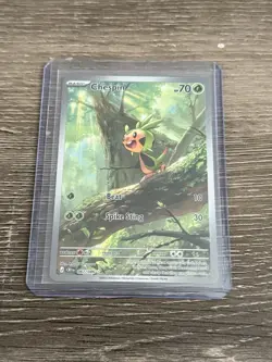 Chespin # 087/086 Illustration Rare Holo Pokemon TCG Chaos Rising Pokemon - Image 1