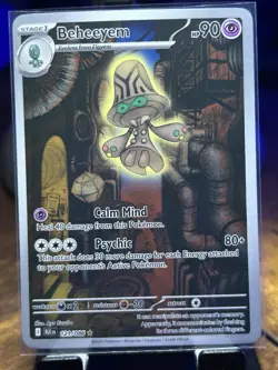 Beheeyem 121/086 SV: Black Bolt Illustration Rare Holo Stage 1 Psychic HP 90 - Image 1