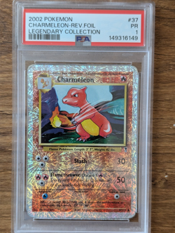 2002 Pokemon Legendary Collection PSA 1 Charmeleon Reverse Foil Holo #37 FRESH - Image 1