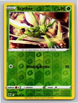Scyther 004/189 Common Astral Radiance Pokemon Reverse Holo Lightly Played - Image 1