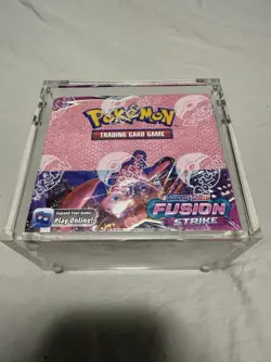 Pokemon TCG Fusion Strike Booster Box W/ Acrylic Case SEALED - Image 1
