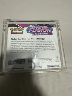 Pokemon TCG Fusion Strike Booster Box W/ Acrylic Case SEALED - Image 4